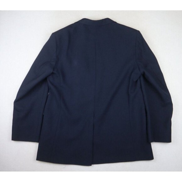 VINTAGE MEN'S BLUE BLAZER GOLD BUTTONS - SPORT COAT - HUNT VALLEY - SIZE 44R - Picture 9 of 9